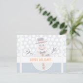 prettige feestdagen Snowman (Staand voorkant)