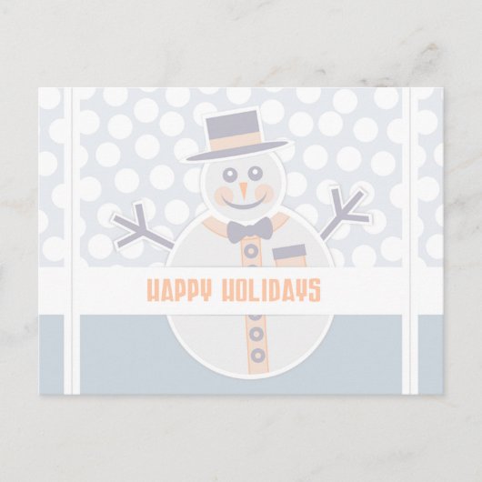 prettige feestdagen Snowman (Voorkant)