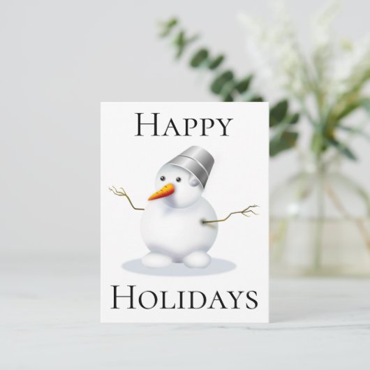 prettige feestdagen Snowman (Staand voorkant)