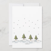 Prettige feestdagen Snowman Bewegende aankondiging (Achterkant)