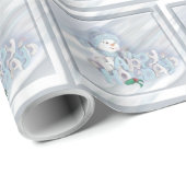 prettige feestdagen Snowman Cadeaupapier (Rol Hoek)