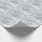 prettige feestdagen Snowman Cadeaupapier (Hoek)