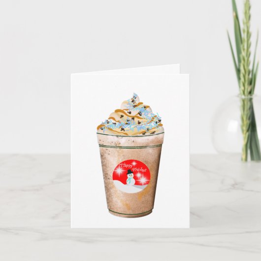 prettige feestdagen Snowman Caramel en Sprinkles L (Voorkant)