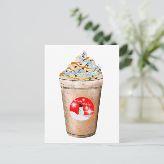 prettige feestdagen Snowman Caramel en Sprinkles L (Staand voorkant)