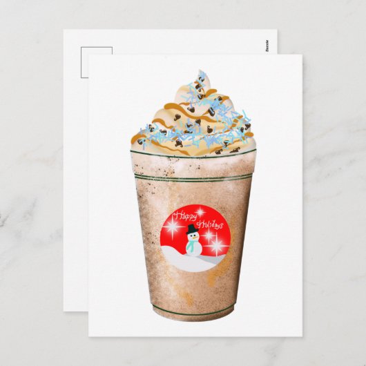 prettige feestdagen Snowman Caramel en Sprinkles L (Voorkant / Achterkant)