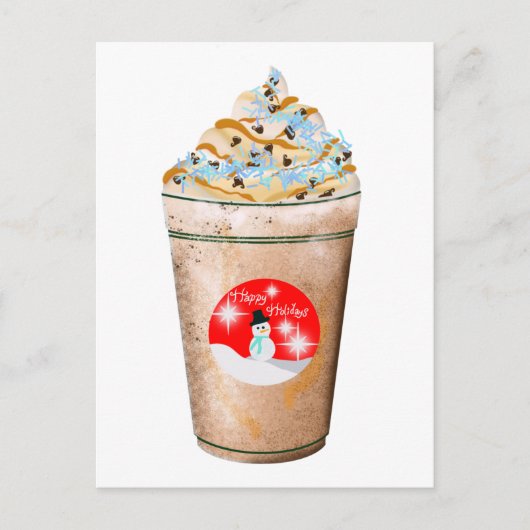 prettige feestdagen Snowman Caramel en Sprinkles L (Voorkant)