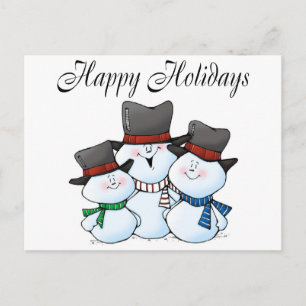 Prettige feestdagen Snowman familie