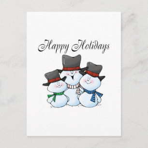 Prettige feestdagen Snowman familie