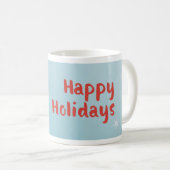 prettige feestdagen Snowman Koffiemok (Voorkant rechts)