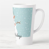 prettige feestdagen Snowman Latte Mok (Rechts)