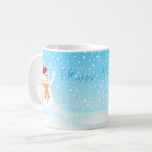 "Prettige feestdagen" Snowman Mok (Voorkant links)