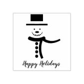 prettige feestdagen Snowman Rubberstempel (Afrduk)