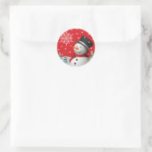 Prettige feestdagen Snowman Stickers (Tas)