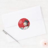 Prettige feestdagen Snowman Stickers (Envelop)