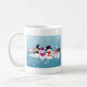 prettige feestdagen Snowmen Koffiemok (Links)