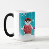 prettige feestdagen Snowmen Magische Mok (Links)
