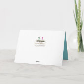 prettige feestdagen, Snowmen Social Distancing Cov Kaart (Achterkant)