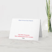 prettige feestdagen Snowy Montana Folded Wenskaart Kaart (Achterkant)