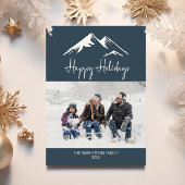 Prettige feestdagen Snowy Mountain Feestdagenkaart