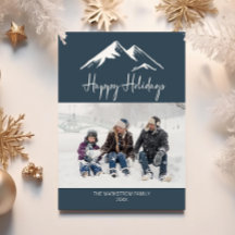 Prettige feestdagen Snowy Mountain