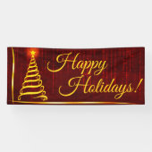 prettige feestdagen spandoek (Horizontaal)