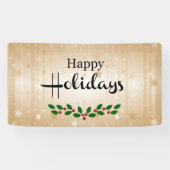 prettige feestdagen spandoek (Horizontaal)