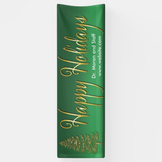 Prettige feestdagen spandoek (Verticaal)