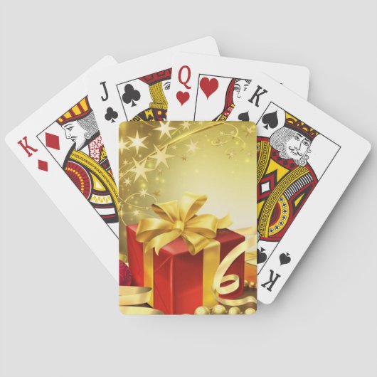 prettige feestdagen speelkaarten (Achterkant)