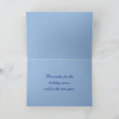 Prettige feestdagen Sphinx Kat met Blauwe Tinsel K (Binnen)