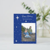 prettige feestdagen Starlight Photo Holiday briefk Briefkaart (Staand voorkant)