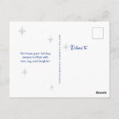 prettige feestdagen Starlight Photo Holiday briefk Briefkaart (Achterkant)