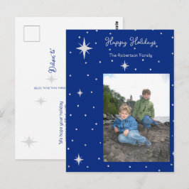 prettige feestdagen Starlight Photo Holiday briefk Briefkaart