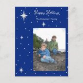prettige feestdagen Starlight Photo Holiday briefk Briefkaart (Voorkant)