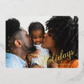 Prettige feestdagen Starry Sparkle Foto 5 x 7 (Voorkant)