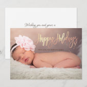 prettige feestdagen Stars Baby Foto (Voorkant / Achterkant)