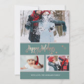 prettige feestdagen Stars Merry kerstfoto Collage Aankondiging (Voorkant)