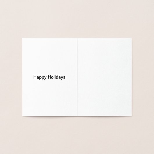 Prettige feestdagen ₩ Sterren Boom Kerstmis Folie Kaarten (Binnen)