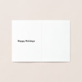 Prettige feestdagen ₩ Sterren Boom Kerstmis Folie Kaarten (Binnen)