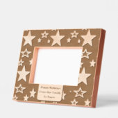 Prettige feestdagen Sterren - gegraveerd Lijst (Links)