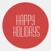 prettige feestdagen Sticker (Voorkant)