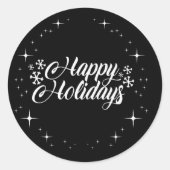 prettige feestdagen sticker (Voorkant)