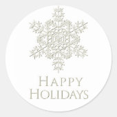 prettige feestdagen Sticker (Voorkant)