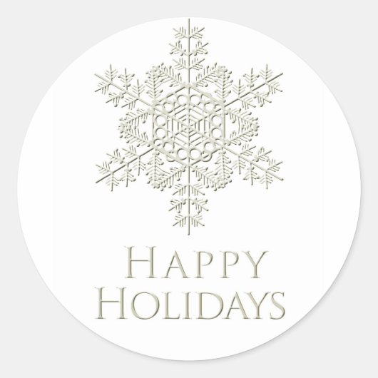 prettige feestdagen Sticker (Voorkant)