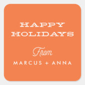 prettige feestdagen Sticker (Voorkant)