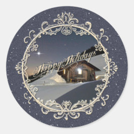 PRETTIGE FEESTDAGEN - STICKER