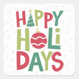 Prettige feestdagen sticker