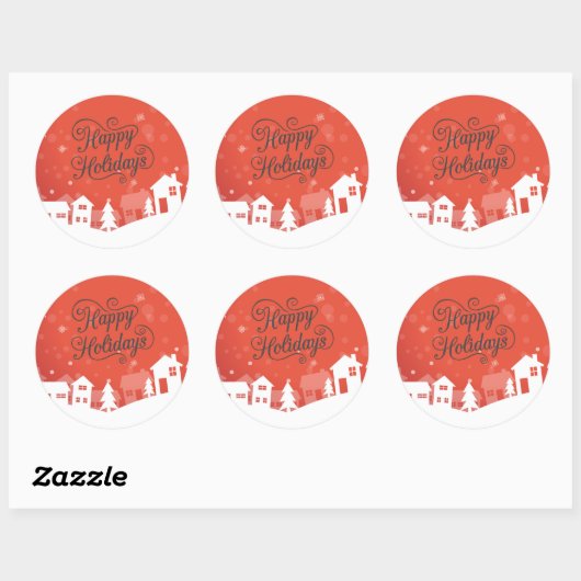 prettige feestdagen Sticker (Vel)