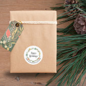 Prettige feestdagen Sticker Feestelijke krans