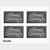  Prettige feestdagen Sticker krijtbord (Vel)