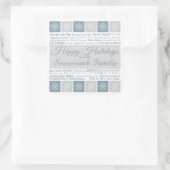 Prettige feestdagen sticker Meertalig (Tas)